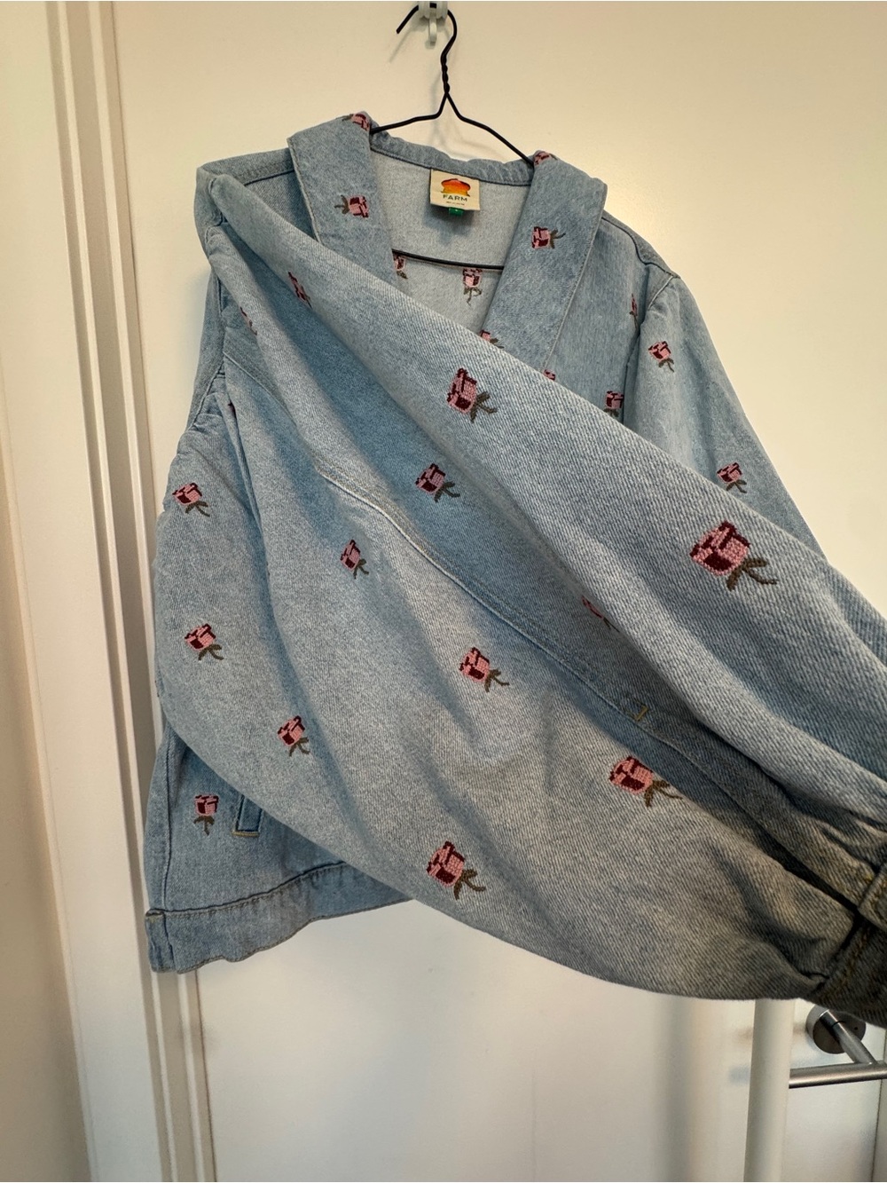 Farm Rio Rose Embroidered Denim
Jacket - Picture 10 of 16
